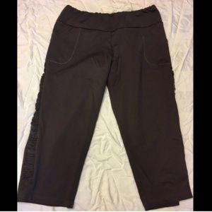 Gray Maternity EXERCISE Work Out CAPRI Joggers S